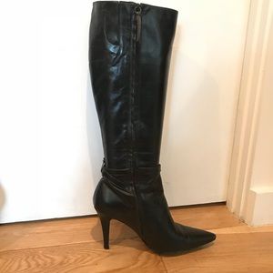 Ralph Lauren Sexy long black high heel boots